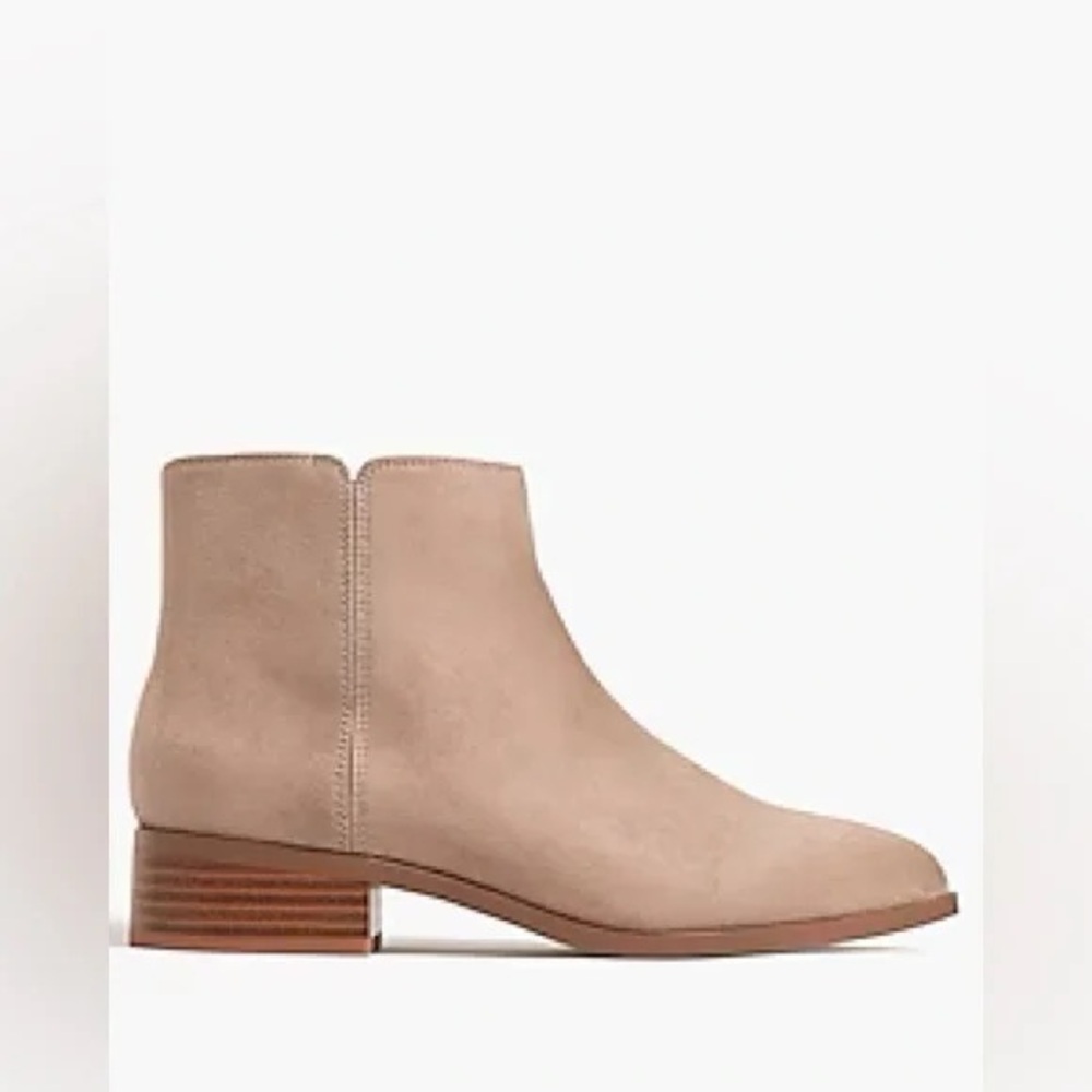 J. Crew Factory | Vegan Sueded Ankle Boots Grey Various Sizes Available - Picture 3 of 5